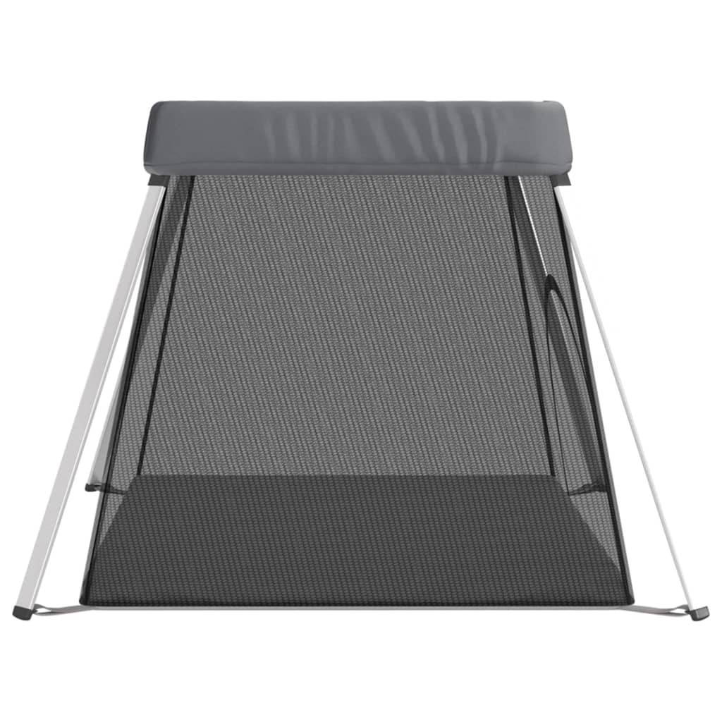 Linen Baby Playpen with Mattress