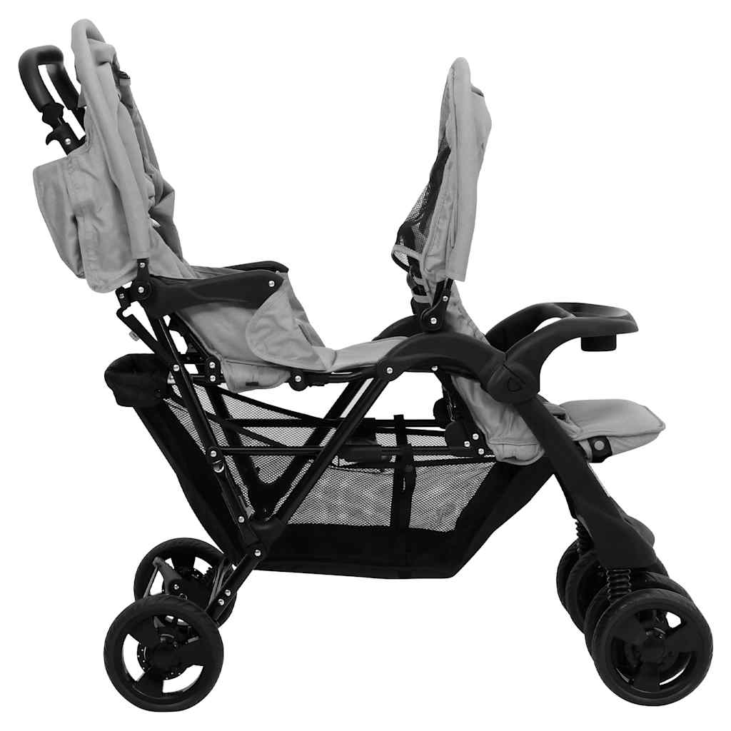 Twin Stroller — Deluxe Double Pram