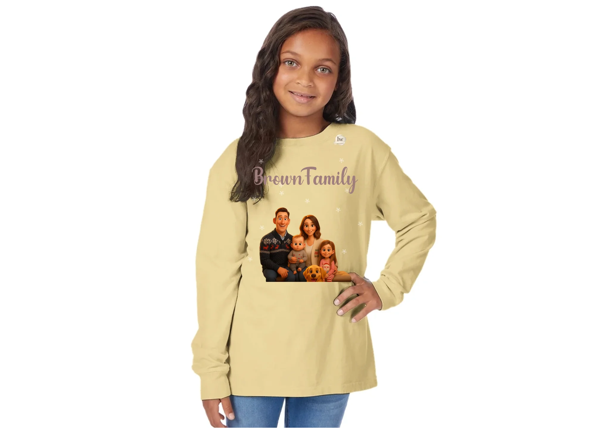 Kids Long Sleeve Crewneck T-Shirt