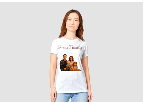 Vuxen-t-shirt med personligt konstverk