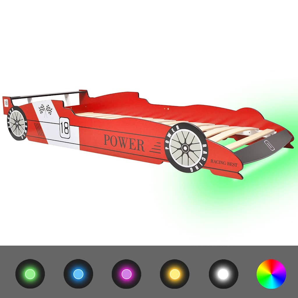 Racing Car Children's Bed with LED