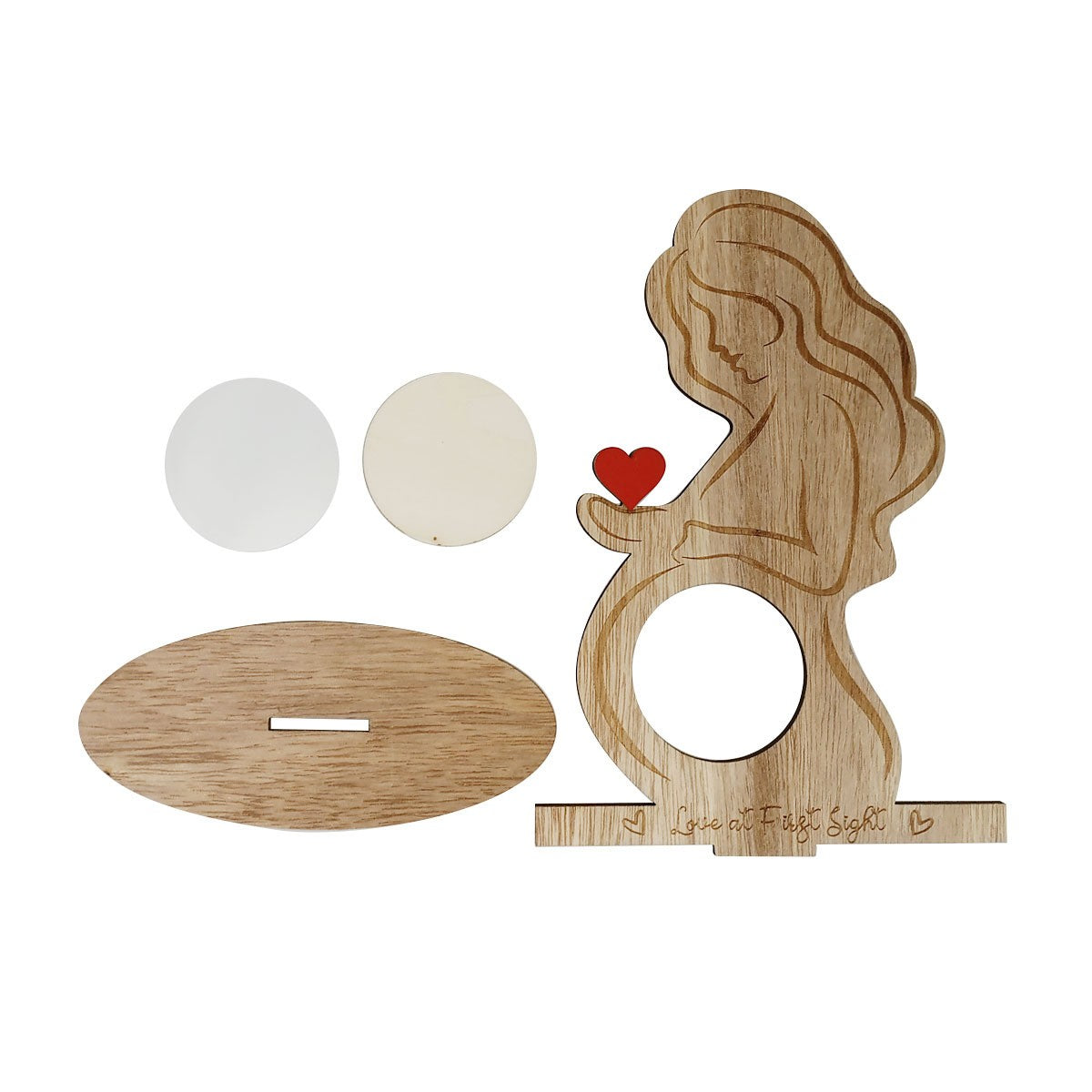 Love at First Sight — Wooden Ultrasound Keepsake Frame