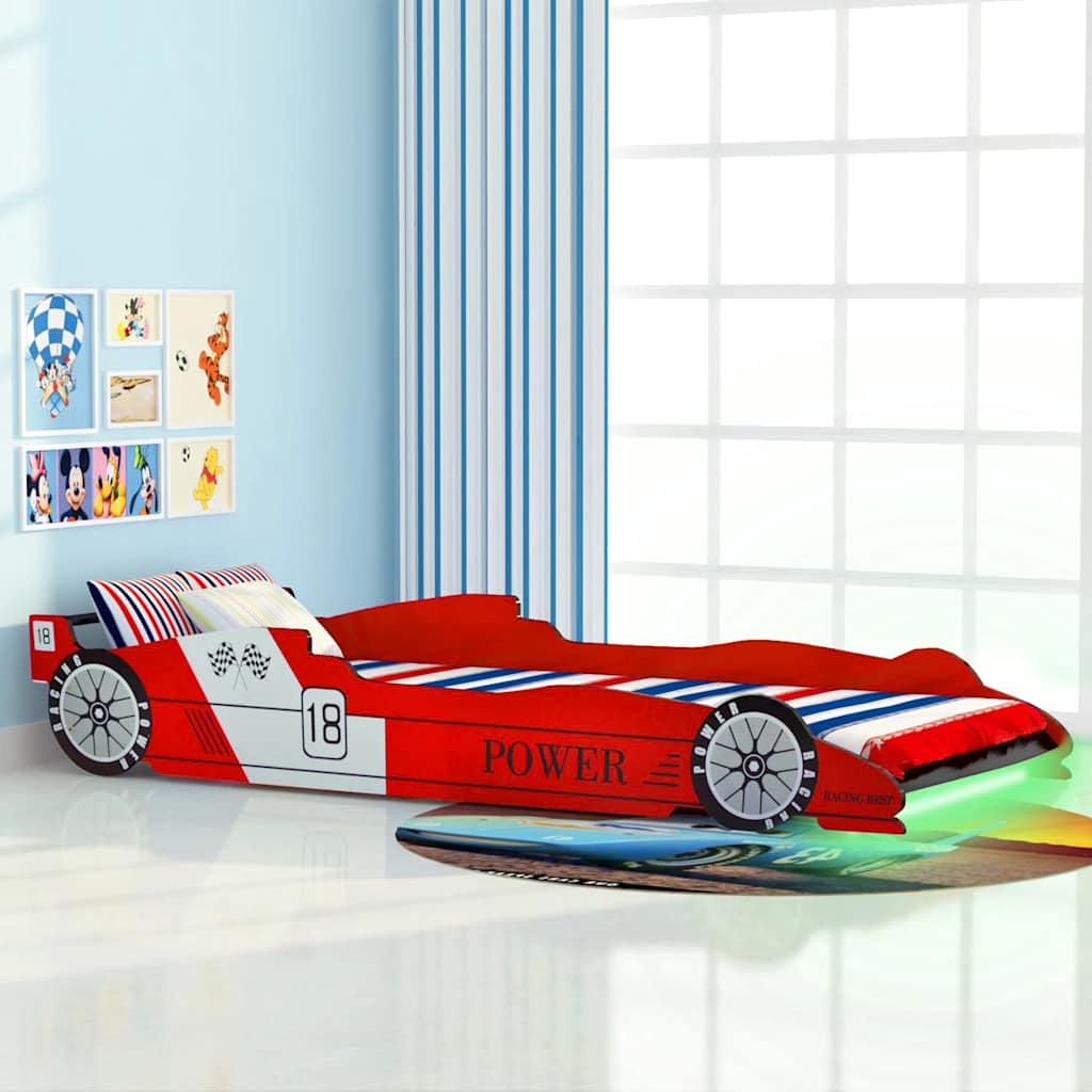Racing Car Children's Bed with LED