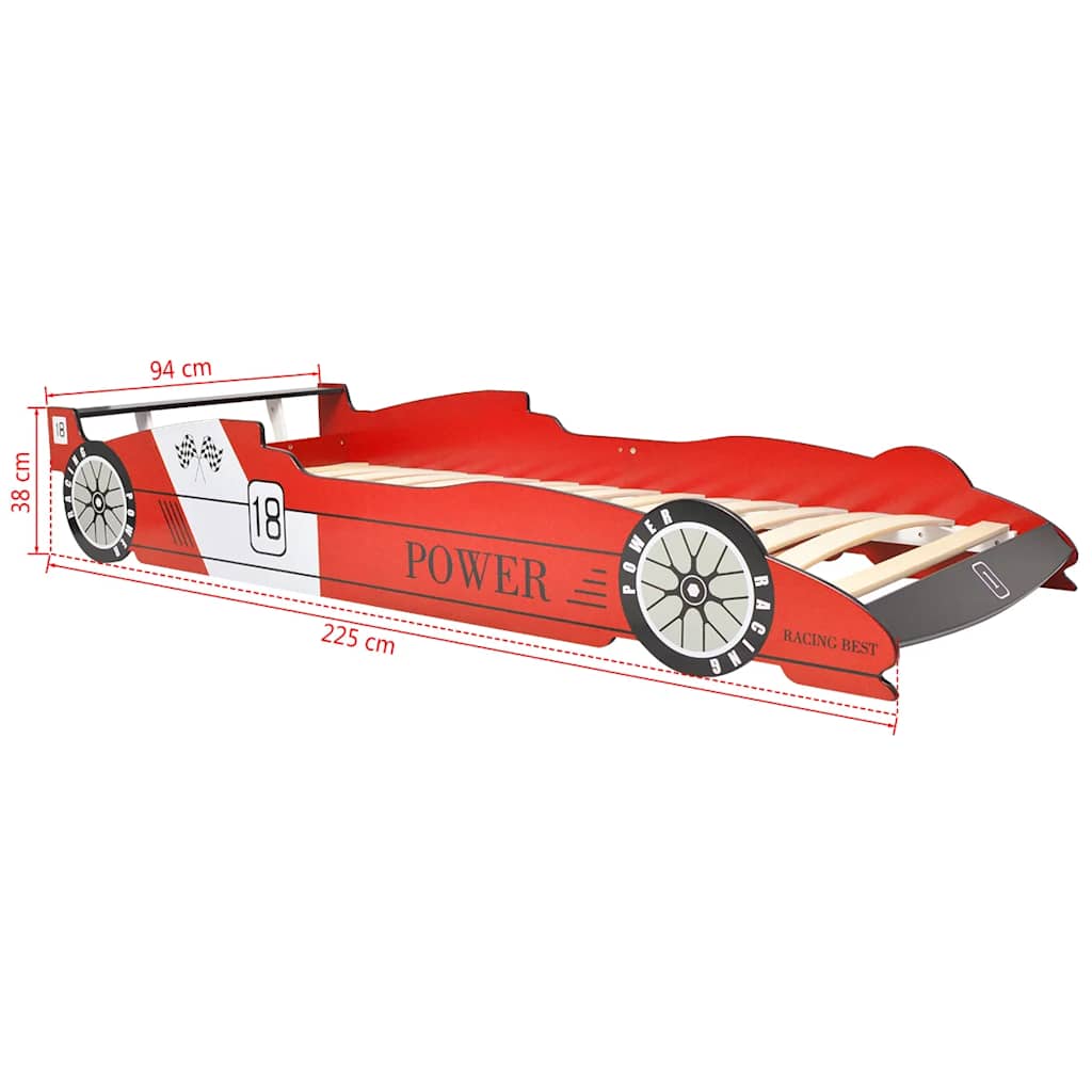 Racing Car Children's Bed with LED