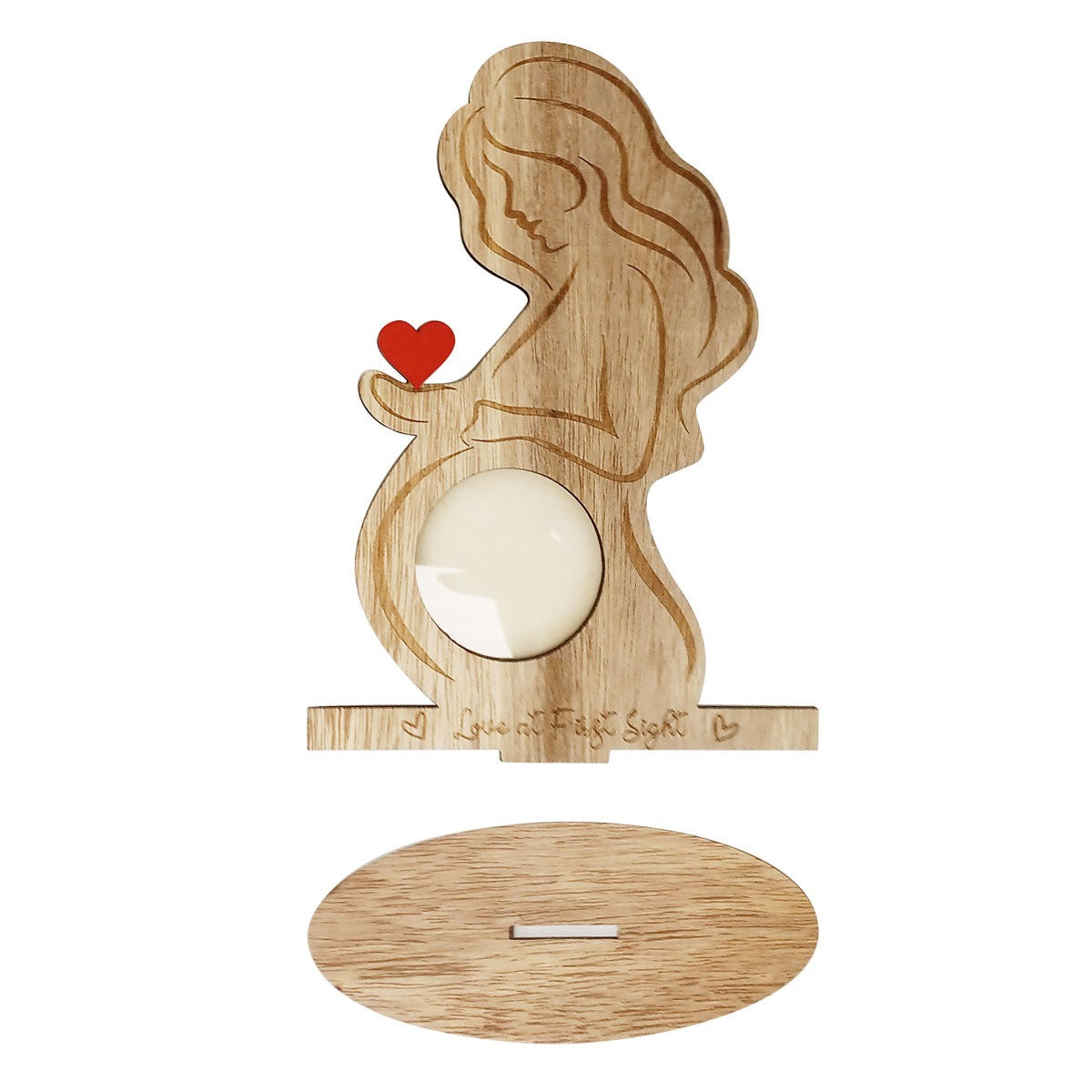 Love at First Sight — Wooden Ultrasound Keepsake Frame