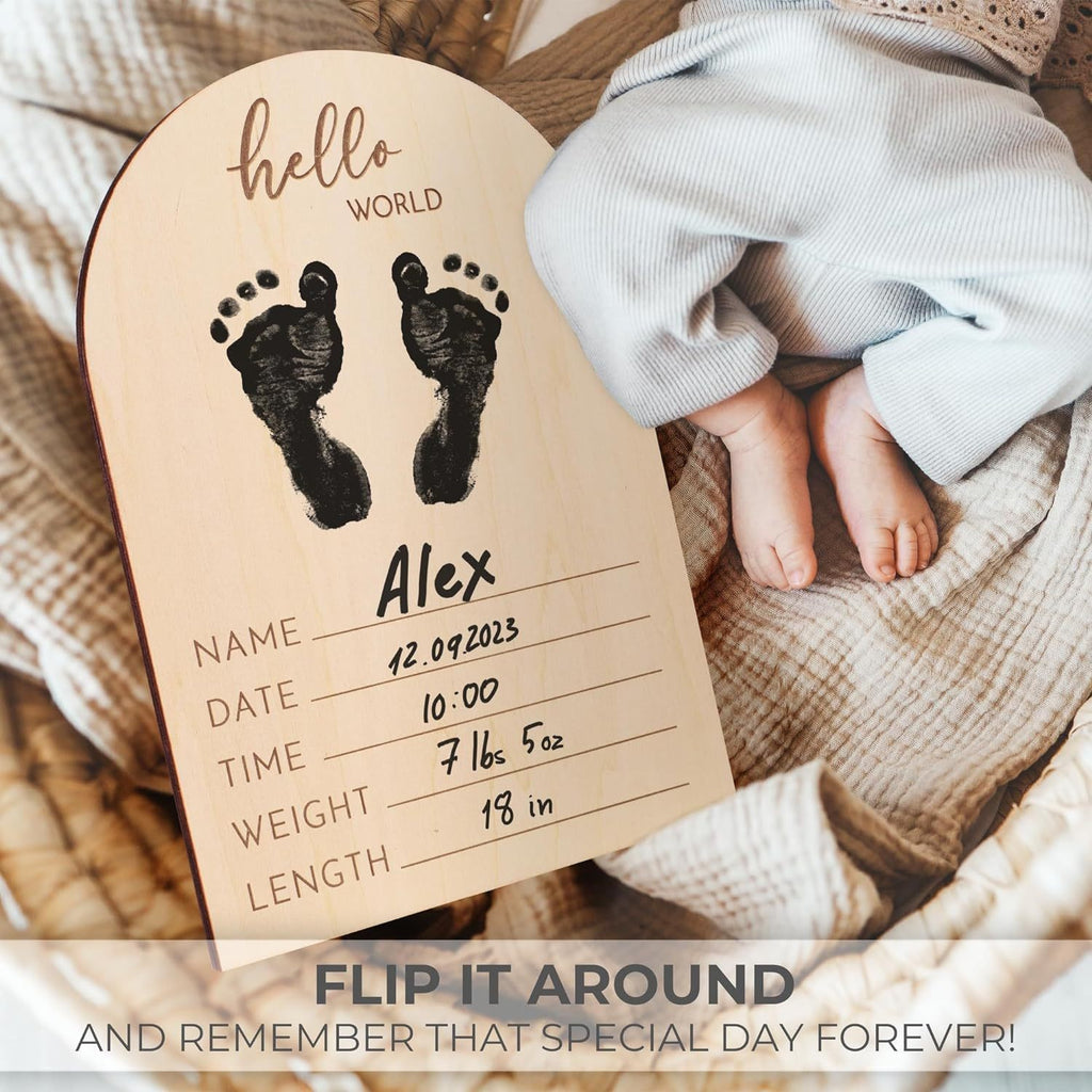 Hello World — Double-Sided Ultrasound Keepsake Frame