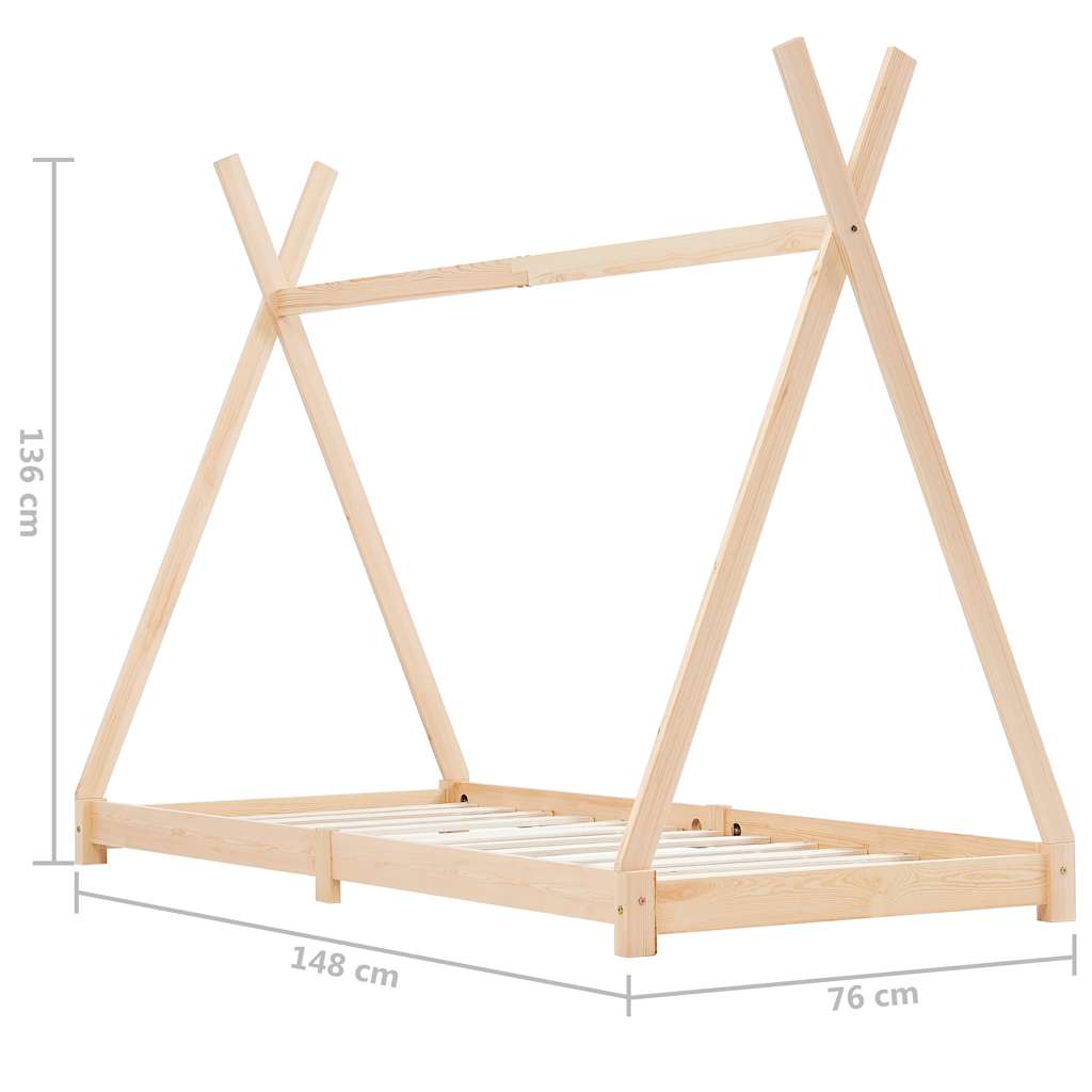 Solid Pine Bed Frame